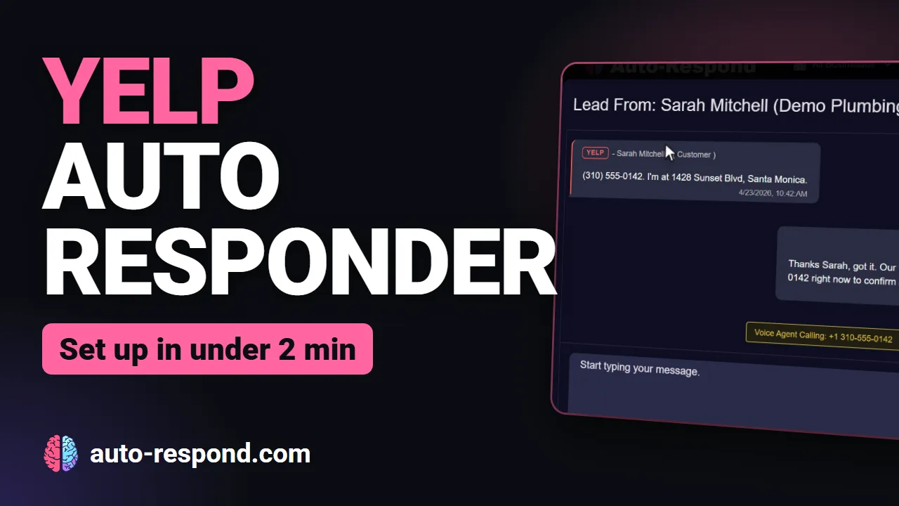 How to Automatically Respond to Yelp Leads: AI Yelp Auto Responder